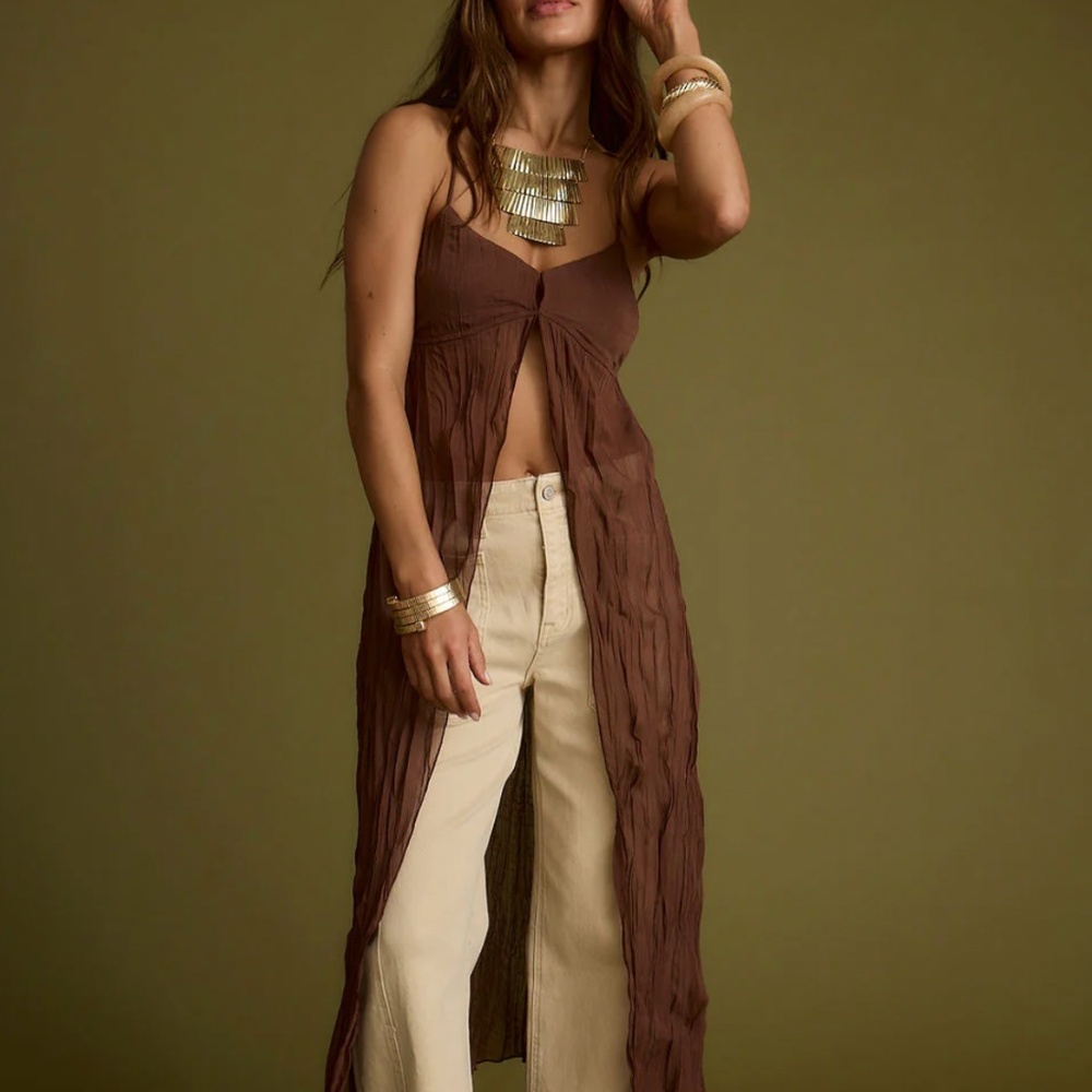 Mischa Brown Longline Cami Top